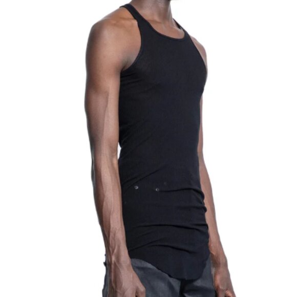 BNWT SS25 RICK OWENS "HOLLYWOOD" BASIC RIB TANK BLK XS & S - Picture 12 of 14